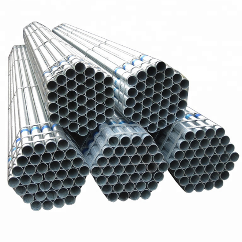 Factory production Galvanized Round Steel Pipe Hollow Steel Section Tube Galvanized steel pipe 1 00 5