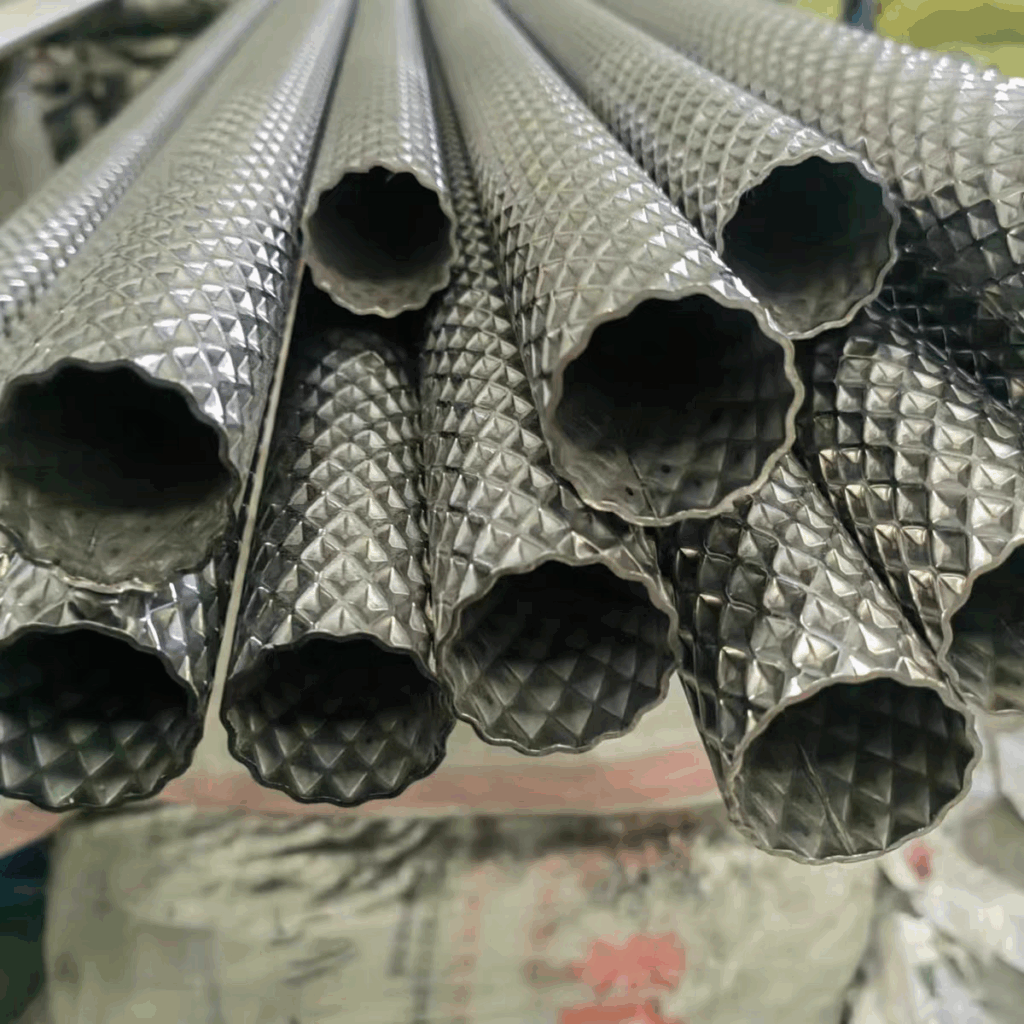 welded pipe anti-slip bus handrail diamond-patterned Stainless steelpipe 2 1 1 3