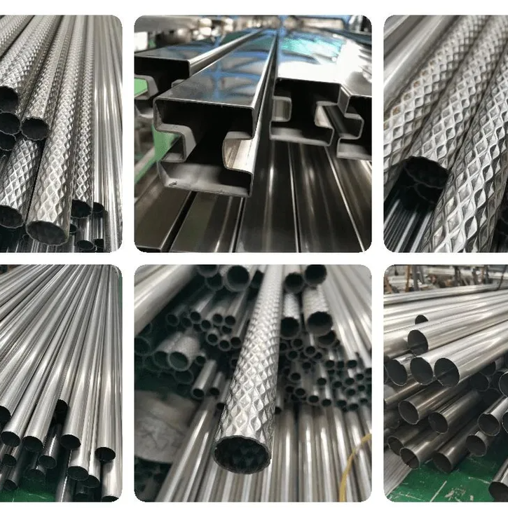 304 Stainless steel patterned tubes for handrails, diamond-patterned tubes for bus fitness equipment, anti-slip tubes 2 7309ca0da057d109dbc14049de02d20 1 edited 1