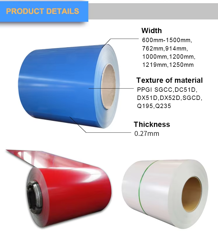 Color Coated Prepainted Galvanized Steel Coil Ppgi Price Spcc Sgcc Dx51d Grade 0.25-1.0mm 2 9da1f1126ed59bd5de0979c03ba3cca 1