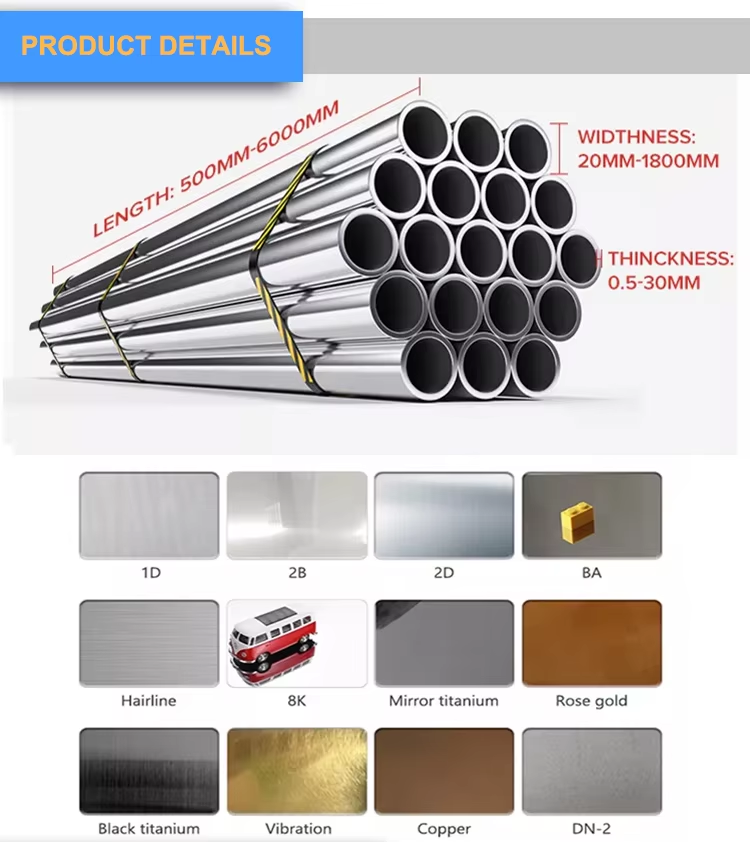Prime Quality Customized 201 304 304L 316 316L 410 430 Stainless Steel Pipes Tubes Price 2 bc8fbd12c8cd4afe5c0d9509927cecd 2