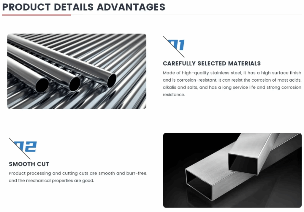 Factory Price ASTM Standard 304 201 Stainless Steel square Pipe square Seamless Stainless Steel Pipe 1 image 8